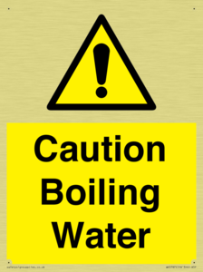 Caution Boiling Water